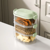 3-Tier Stackable Spice and Snack Tower for organized spices and snacks in a compact design.