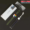 HK11 Pro Max Multifunctional Smart Watch with accessories including charger and straps.