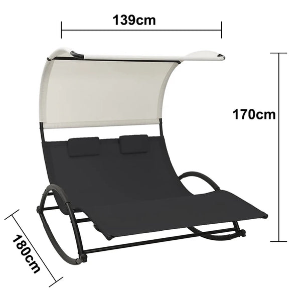 Garden Balcony Leisure Metal Garden Chair with dimensions and modern design for outdoor relaxation.
