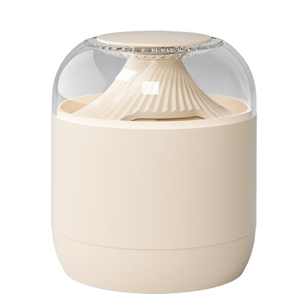 Electric Fabric Lint Remover with transparent top and beige base for efficient lint removal from fabrics.
