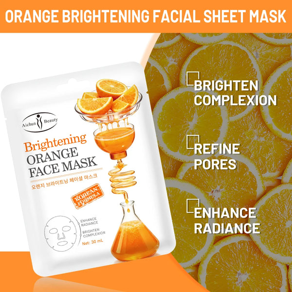 Aichun Beauty Orange Brightening Sheet Mask