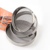 Metal Durable Eco-Friendly Soy Milk Filter Net, fine mesh kitchen sieve for separating pulp from liquids.