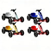 Electric Off-Road Go Kart Van in various colors with sleek design and LED lights for kids' outdoor fun.