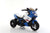 Kids Electric Motorcycle Ride on Car in blue and white design featuring sturdy three-wheel base for toddlers.