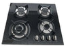 Portable Electric Gas Manual 4 Burner Cooker with four burners and knobs for precise heat control.