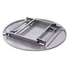 Foldable Stainless Steel Table, showing the compact design for easy storage and portability.