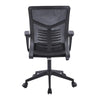 Mesh Office Chair with Lumbar Support and Adjustable Height, showing breathable mesh back and lumbar panel for support.