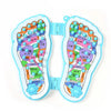 Acupressure Foot Massage Mat displaying a colorful diagram of foot reflexology points for relaxation and circulation.