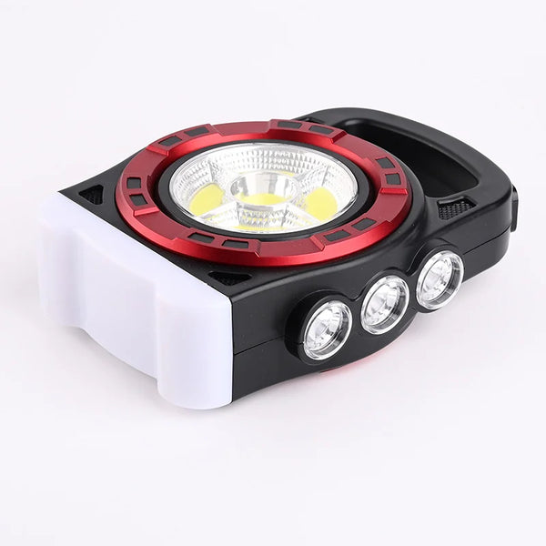 Foldable USB Rechargeable Work Light with multiple bright LEDs for versatile illumination.