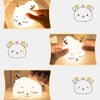 Cute Deer RGB Colorful Pat Control Night Light providing a soft and cozy glow with touch-activated LED features.