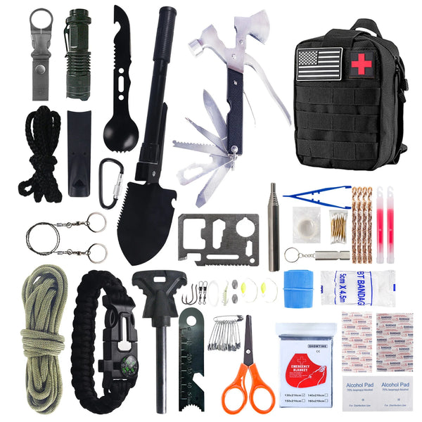121-Piece Emergency Survival First Aid Kit