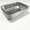 3100ml Aluminium Foil Takeaway Container stacked and angled, showcasing its durable design and silver finish.