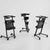 Multi-Function Professional Barber Trolley showcasing three mobile workstations for organized styling in salons.