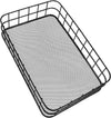 Metal Wire Grid Basket Organizer for decluttering workspaces and kitchens, designed for visible storage.