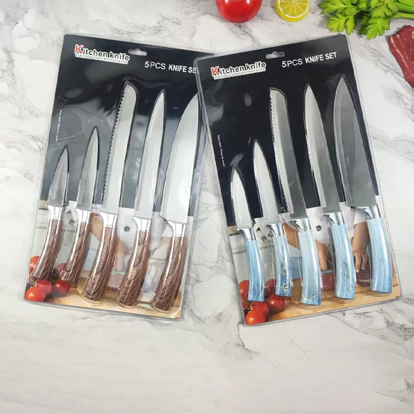 5-Piece Stainless Steel Kitchen Knife Set