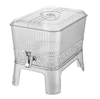 Luxury Acrylic Beverage Dispenser Set 5.5L with clear body and built-in spigot for elegant drink serving.