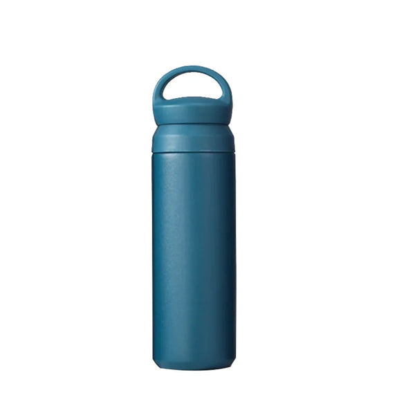 Stainless Steel Wide Mouth Sport Thermos in blue color, designed for hydration during workouts and outdoor activities.