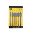 6 Piece Hex Shank Spade Bit Wood Drill Kit, includes various sizes for fast and precise woodworking.