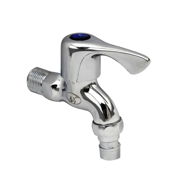 Chrome Plated Brass Bib Tap designed for durability with a sleek polished finish for laundry or garden use.