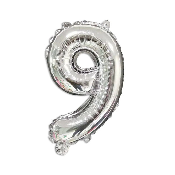 16-Inch Number Aluminum Film Balloon