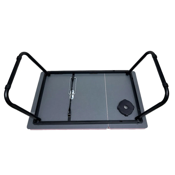 Ergonomic Folding Computer Desk with adjustable height and angle features, ideal for studying in bed.