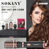 4 in 1 Hot Air Brush Styler with 360-degree design, ideal for drying, curling, and styling hair.