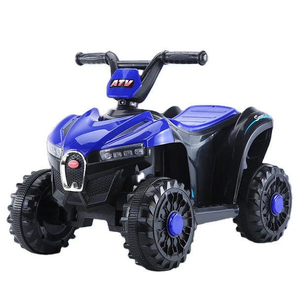 Battery Kids Car Parental Radio Control SUV in blue, designed for outdoor play and parental control.