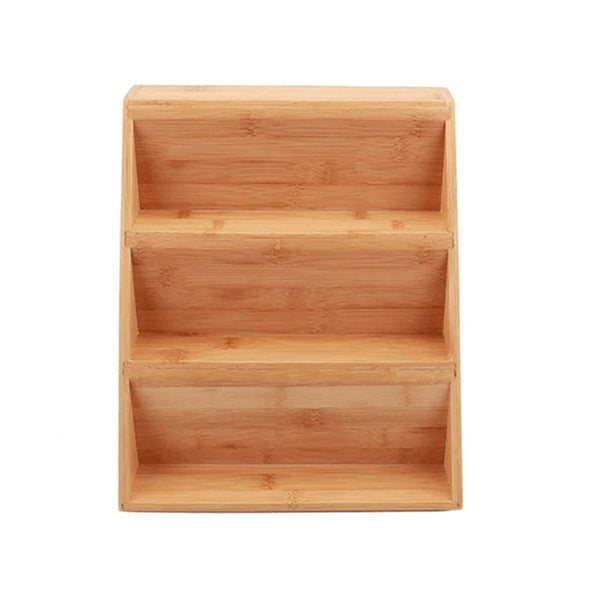 Bamboo 3-Tier Spice Rack Organizer