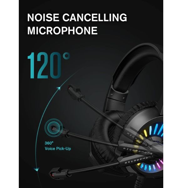 RGB Gaming Headset with Noise Cancelling Mic
