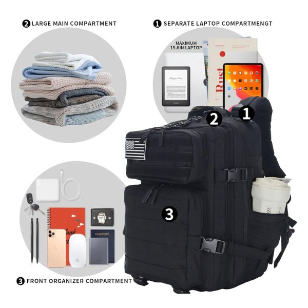 25L Tactical Military Assault Backpack
