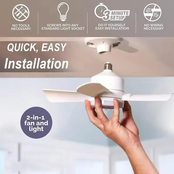 2-in-1 LED Light and Ceiling Fan