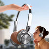 Portable ENC Noise Reduction Over-Ear Headphones displayed outdoors with a user wearing headphones.