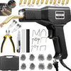 Plastic Welder Hot Stapler Repair Kit including welding gun and various tools for plastic repair.