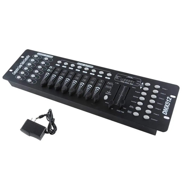 192 Channel DMX512 Lighting Controller Console with faders and buttons for stage lighting management