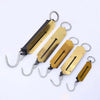 Pocket Balance Portable Spring Hand Scale collection showing various sizes and hooks.