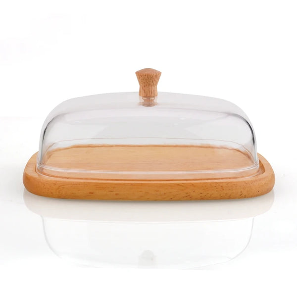Wooden Cheese Board with Acrylic Cover
