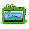 Q8 7-Inch Android 12 Kids Tablet displaying a colorful fish game on its screen.