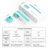 S40 Cooling Facial Massage Ice Roller with dimensions, packaging, and product parameters on display.
