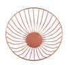 Elegant metal storage rack with a modern copper finish, perfect for organizing your home decor and essentials.