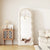 Irregular Wavy Velvet Floor Standing Full Body Mirror