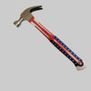 Polished 16oz Claw Hammer with Shock-Reduction Grip on a gray background.