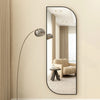 Stainless Steel Frame Willow Leaf Wall Mirror