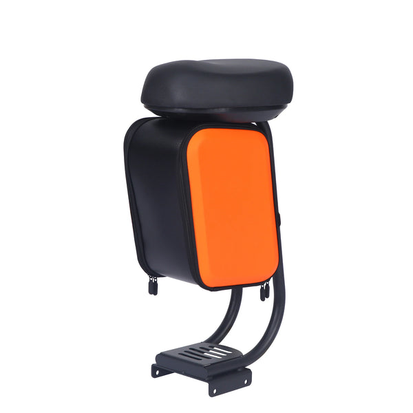 Electric Scooter Seat with Bag designed for comfort and storage, featuring shock absorption and removable design.