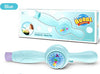 Elastic Magic Wand Smoke Bubble Machine in blue with box, creating mist-filled bubbles for outdoor fun.