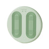 Electric Portable USB Plug Foot Massager Warmer with a sleek green design for soothing foot relief.