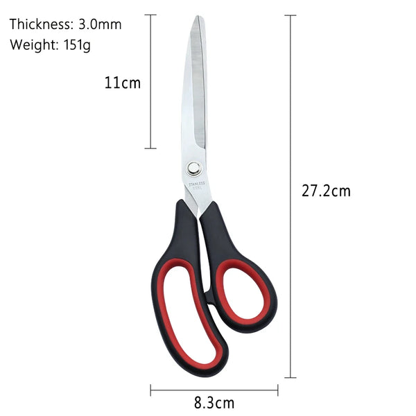 11-inch Stainless Steel Clothing Scissors with ergonomic handle and precision cutting blade