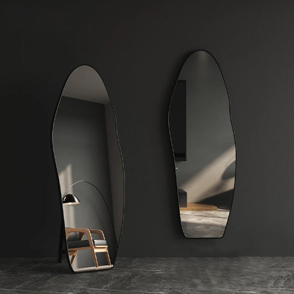 4mm Glass Wavy Asymmetric Full Body Floor Mirror