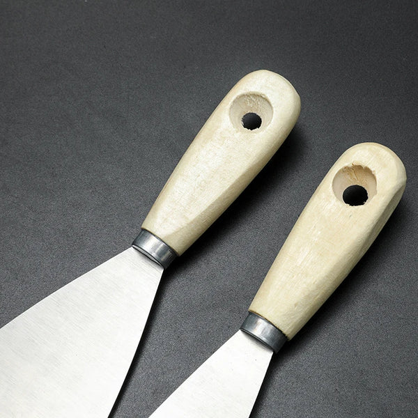 Carbon Steel Putty Knife with Wooden Handle