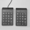 2.4G Wireless USB Receiver Remote Control Device with ergonomic design for easy access to numeric functions.