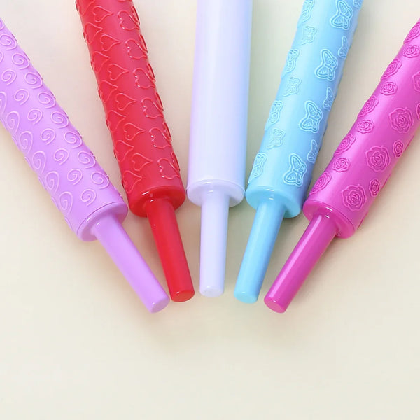 Embossing Colourful Baking Dough Rolling Pin